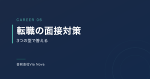 面接の質問を3つの型に分類した図