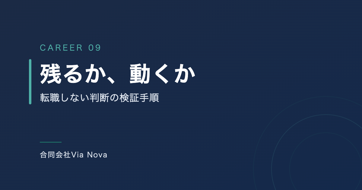 転職で解決する課題としない課題を分ける図